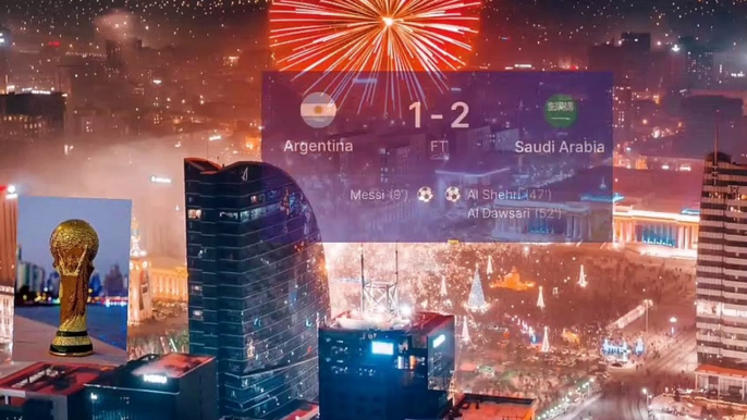 Fifa world cup in qatar 2022! Big upset today match!! Saudi Arabia make upset to Argentina (2-1)