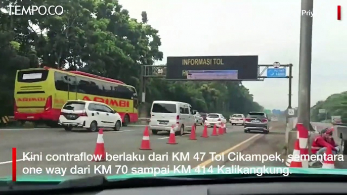 Polisi Evaluasi Arus Mudik, Aturan One Way Tol Cikampek Dimulai dari KM 70