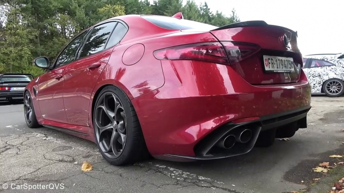 Cars Leaving Nürburgring Tankstelle - BMW M- Alfa QV- 190 EVO- RS4 Sedan- R33 GTR- 458- M3 DRIFT