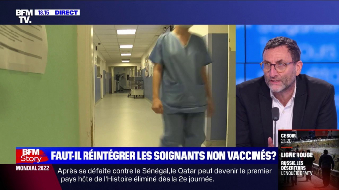 Pour Mathias Wargon, les politiques qui veulent réintégrer les soignants non-vaccinés "se battent pour les complotistes et les antivax"