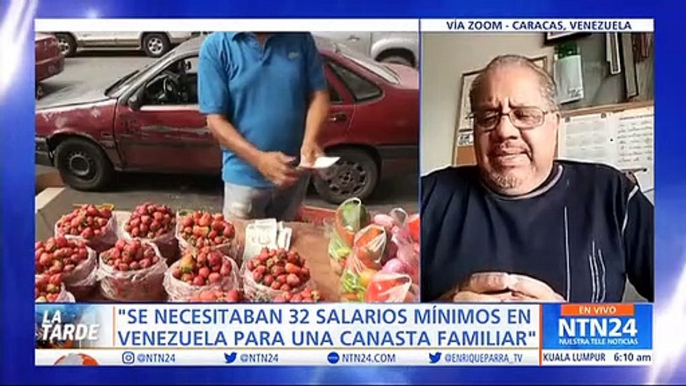 “Se necesitaban 32 salarios mínimos en Venezuela para una canasta familiar”: economista