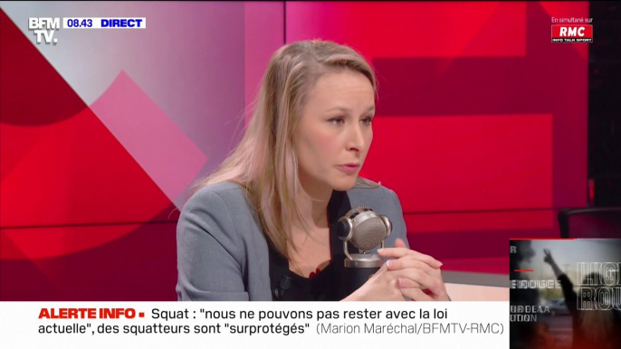 Pour Marion Maréchal, "le recours à l'immigration" dans les emplois en tension "est une mauvaise solution"