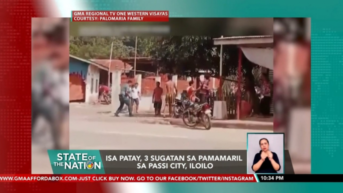 Isa patay, 3 sugatan sa pamamaril sa Passi City, Iloilo | SONA