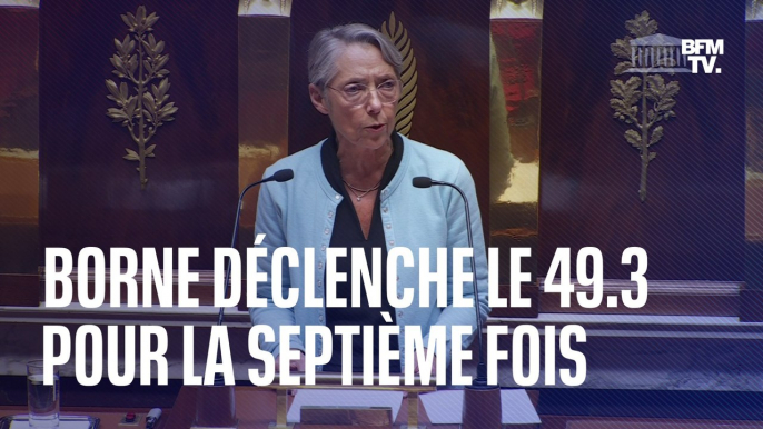 Budget de la Sécurité sociale : Élisabeth Borne déclenche le 49.3 pour la septième fois