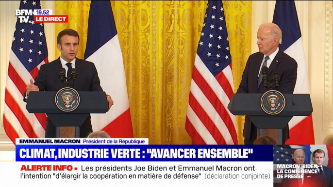 Joe Biden sur les subventions à l'industrie: "Nous allons créer des emplois aux États-Unis mais pas aux dépens de l'Europe"