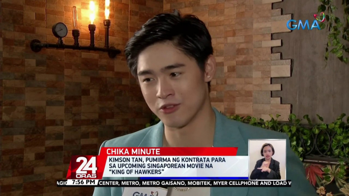 Kimson Tan, pumirma ng kontrata para sa upcoming Singaporean movie na “King of Hawkers” | 24 Oras