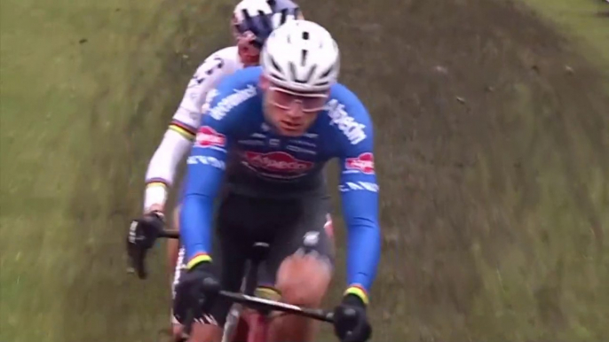 Cyclo-cross - Superprestige - Boom 2022 - Mathieu van der Poel a chuté et Tom Pidcock s'est imposé largement à Boom !