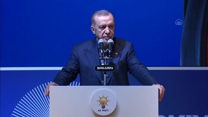 ŞANLIURFA - Cumhurbaşkanı Erdoğan: "(6'lı masa) Bunların siyasetteki tek kutsalı, işgal ettikleri konumlarıdır"