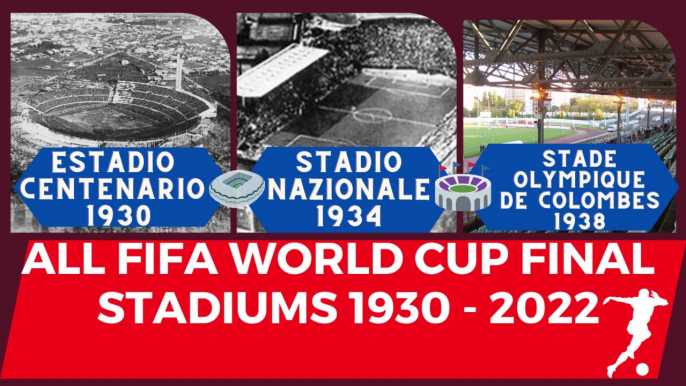 FIFA WORLD CUP ALL FINAL STADIUMS | FIFA WORLD CUP FINALS STADIUMS DATA