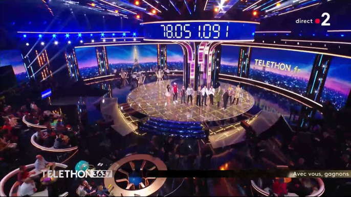 Regardez les dernière minutes  du Telethon, juste avant 2h du matin, et un compteur qui affiche un peu plus de 78 millions deuros sous le parrainage de Kev Adams