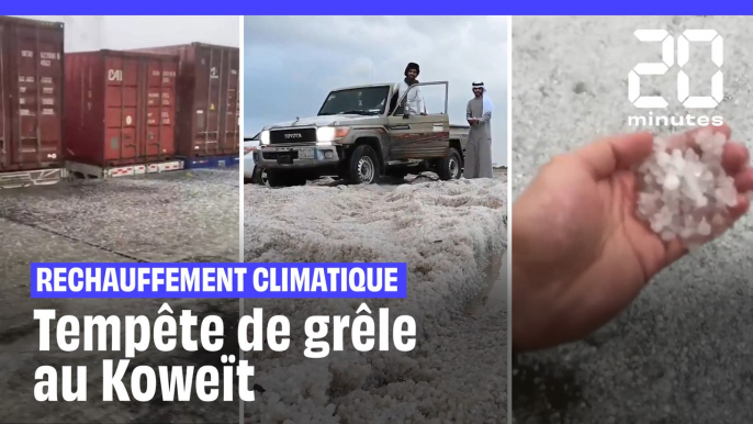 Koweït : Une rare tempête de grêle s'abat sur le pays