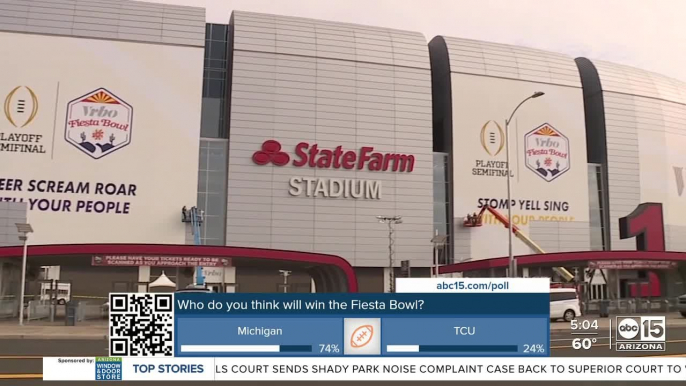 Football fans flock to the Valley for the Fiesta Bowl Saturday