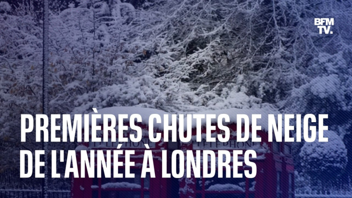 Royaume-Uni: premières chutes de neige de l'année à Londres