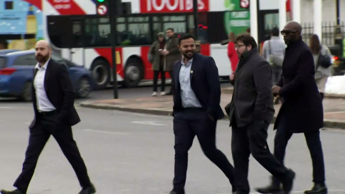 Azeem Rafiq arrives for DCMS committee on racism in cricket