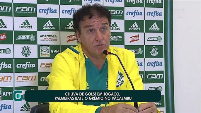 Jogadores do Palmeiras comentam vitória do Palmeiras