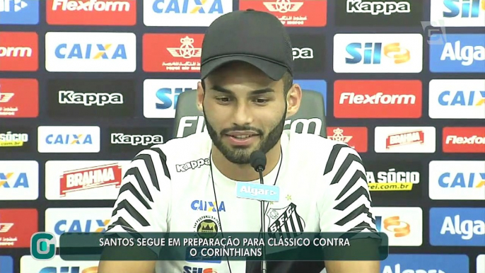 Santos segue em preparação para clássico contra o Corinthians