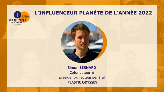 Trophées de l’Impact 2022: Simon Bernard (Plastic Odyssey) remporte le prix de l’influenceur planète de l’année