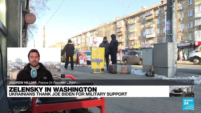 Zelensky in Washington: Ukrainians thank Joe Biden for military support