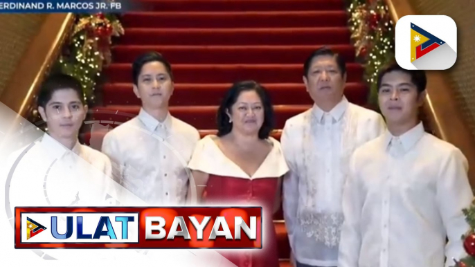 Pang. Ferdinand R. Marcos Jr., kasama ang buong pamilya, nagpaabot ng pagbati sa pagdiriwang ng Pasko at Bagong Taon