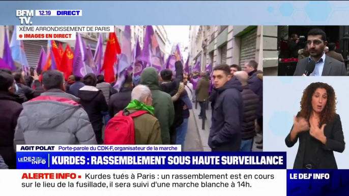 "C'est un jour de recueillement": Agit Polat, organisateur de la marche blanche en hommage aux victimes kurdes tuées rue d'Enghien