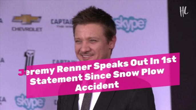 Jeremy Renner Speaks Out In 1st Statement Since Snow Plow Accident