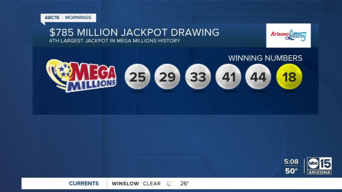 Arizona Mega Millions ticket wins $4 million
