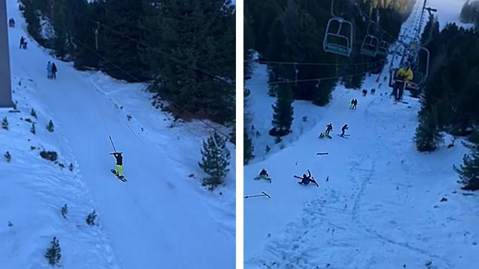 Chaos sur les pistes : un tire-fesse mal maîtrisé provoque un accident avec des blessés graves