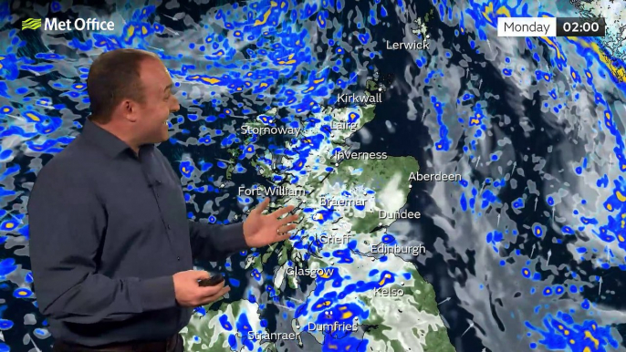 Met Office Evening Weather Forecast 08/01/23 - Continued showers and brisk winds