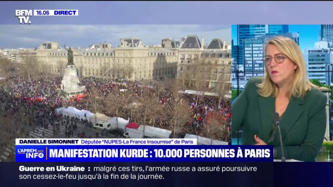 Kurdes tués rue d'Enghien :"Nous ne croyons pas à la thèse du hasard d'un détraqué raciste", affirme la députée La France insoumise Danielle Simonnet