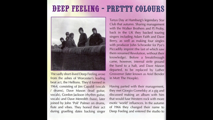 Deep Feeling  – Pretty Colours  Rock, Pop Rhythm & Blues, Psychedelic Rock