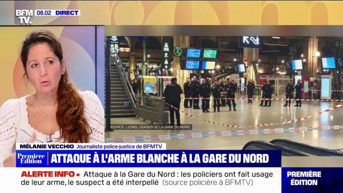 Attaque au couteau Gare du Nord -  Quatre personnes ont été blessées et se trouvent en urgence relative et un policier de la PAF est également blessé  - Le pronostic vital de l'agresseur est engagé après un tir des policiers