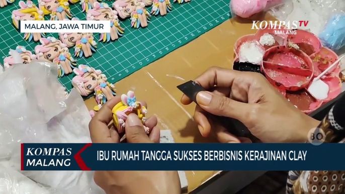 Kerajinan Clay Buatan Ibu Rumah Tangga di Malang Tembus Pasar Internasional