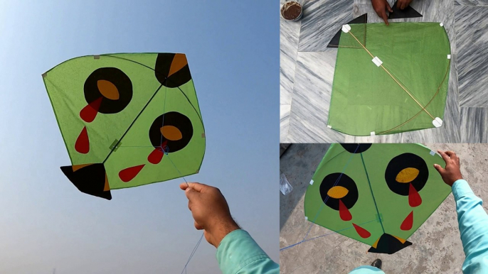 Crying 1 Tawa Kite Making and Flying - Khoon K Anso Rota Kite banane ka Tarika - KiteKite