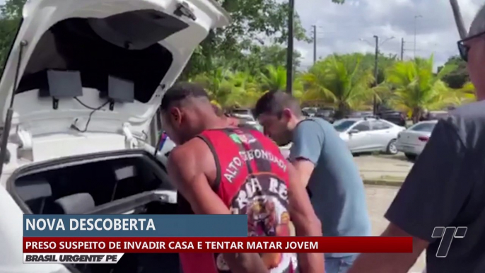 Preso suspeito de invadir casa e tentar matar jovem