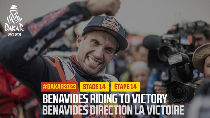 Benavides riding to victory / Benavides direction la victoire - Étape 14 / Stage 14 - #Dakar2023