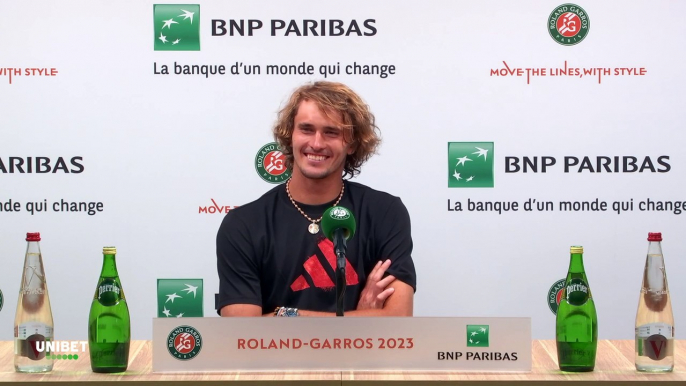 Roland-Garros 2023 - Alexander Zverev : "The lion sleeps 18 hours a day, he has sex for 4 hours a day and eats for 2 hours, that sounds like a good program to me"