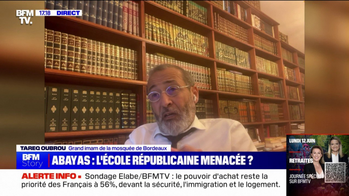 Abayas à l'école: "Le malaise est profond, ce n'est là qu'un symptôme", pour Tareq Oubrou, grand imam de la mosquée de Bordeaux