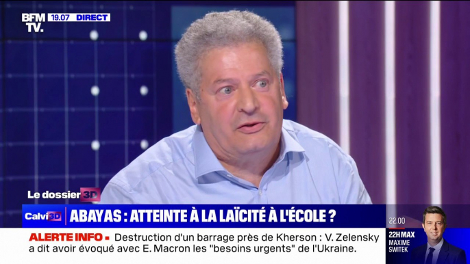 Abayas à l'école: "Ce phénomène est en hausse indéniablement", pour Alain Seksig, inspecteur d’académie honoraire