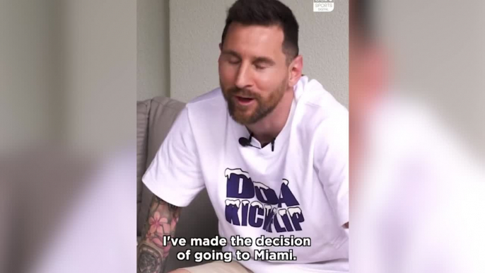 VIDEO: The moment Messi confirmed his move to Inter Miami