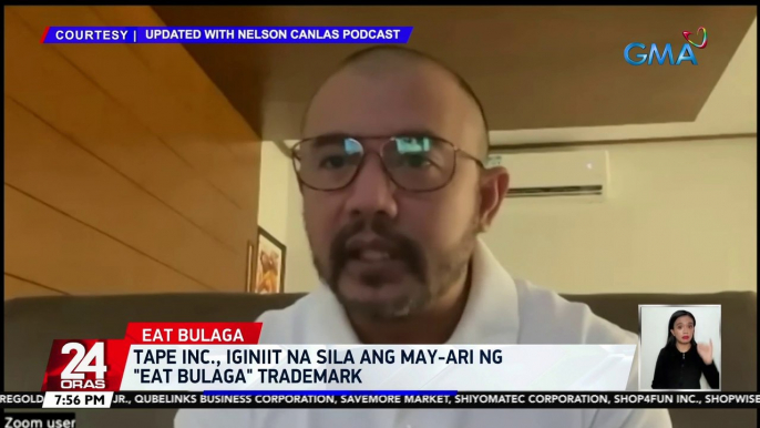 Tape inc., iginiit na sila ang may-ari ng "Eat Bulaga" trademark | 24 Oras