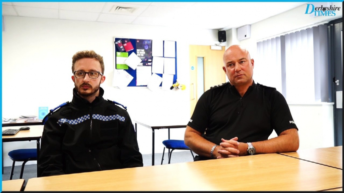 Derbyshire Times reporter talks to Derbyshire police regarding antisocial behaviour