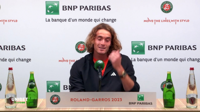 Roland-Garros 2023 - Stefanos Tsitsipas : "Carlos Alcaraz, this is the clash I've been waiting for. I've said it all! Here it is! Everyone was waiting for this, I think, it's this year. Here it is, it's starting !"