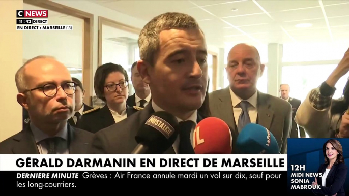 Réforme des retraites: Le ministre de l'Intérieur Gérald Darmanin annonce 11.000 policiers et gendarmes mobilisés demain en France dont 4.000 à Paris