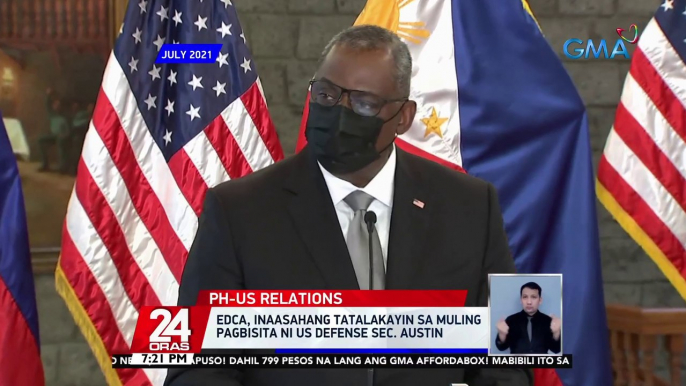 EDCA, inaasahang tatalakayin sa muling pagbisita ni US Defense Sec. Austin | 24 Oras