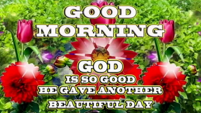 Good Morning video wishes | GOD is so good he gave another beautiful day | Morning greetings | Morning messages | SMS | sms