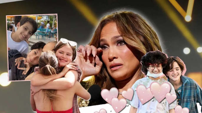 JLo sheds tears at the sweet care of children for each other