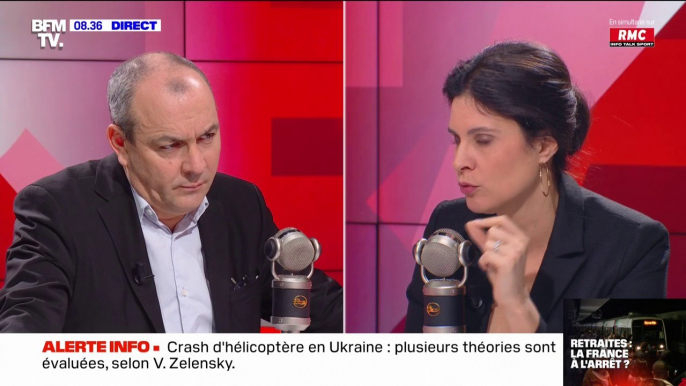 "La CFDT a toujours condamné toute atteinte aux biens et aux personnes": Laurent Berger à propos des menaces de la CGT énergie de couper l'électricité aux élus partisans de la réforme des retraites