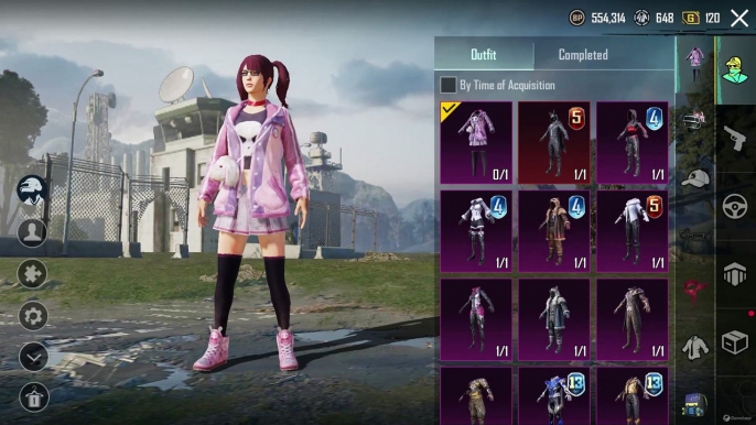 (SOLD OUT) OPEN FACE & HAIRTAIL + PINK OUTFIT & WEAPON • ROYALE PASS SEASON 4 & 5