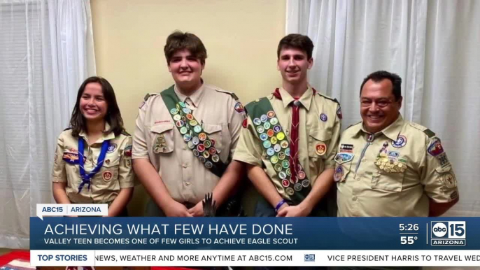 Young lady from Chandler earns Boy Scouts' highest honor by becoming an Eagle Scout