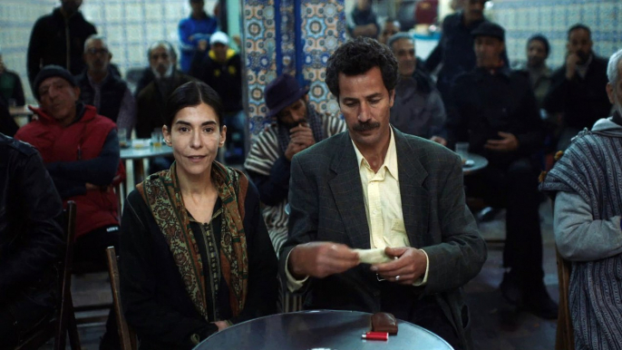 The Blue Caftan movie - coffee shop scene subtitled in English | The Senior | February 28, 2023